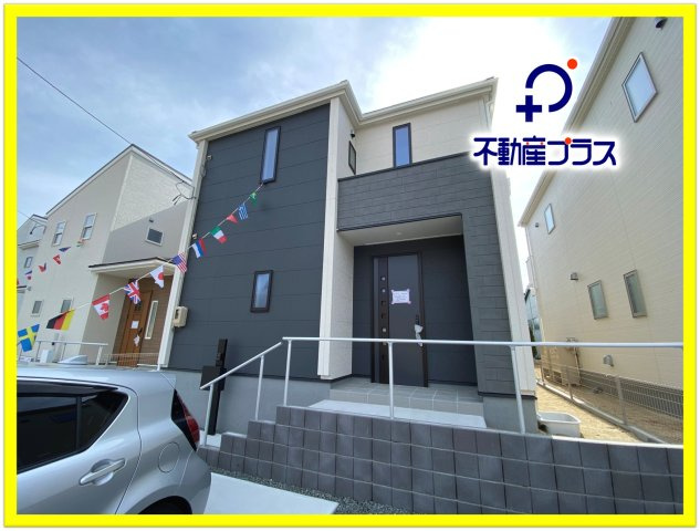 【いわき市江名北口第2　全4棟】　4号棟　◆魅力的な広々インナーバルコニー☆☆の外観|同施工　人気のデザイナーズ物件で気分が上がりますね♪（＾＾）/