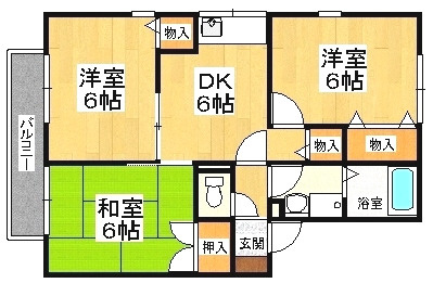 【間取り】 | ジュネス北六甲Ⅱ | ジュネス北六甲Ⅱ（GoodHome）