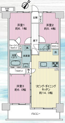 メイツ王子の間取り