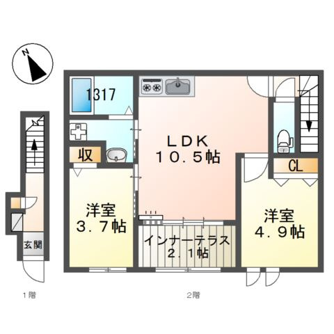 【間取り】 | コントレイル糸引