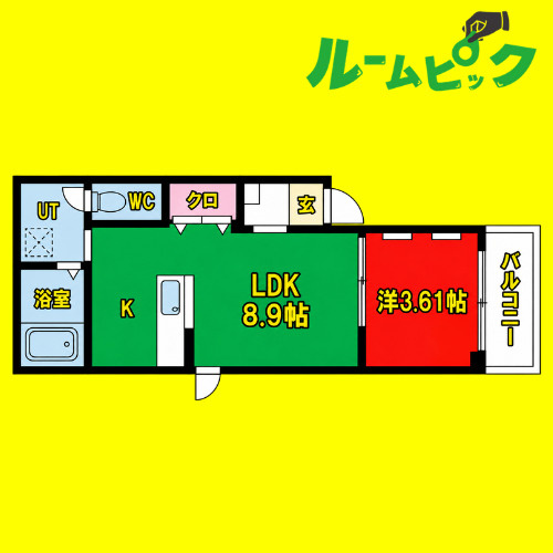Patina矢田(パティーナヤダ)　名古屋市賃貸　仲介手数料無料の間取り