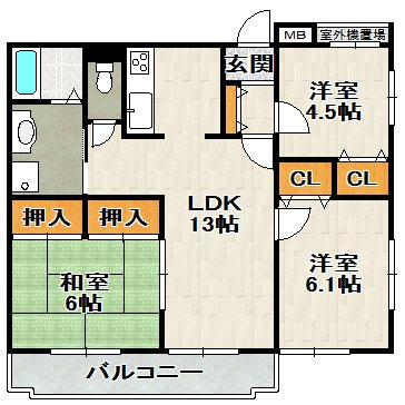 春荘館花水木の間取り