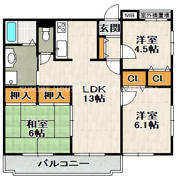 春荘館花水木の間取り