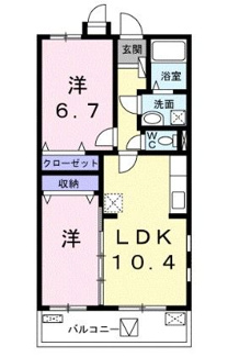 【間取り】 | フレール与野本町六番館 | 間取りです。