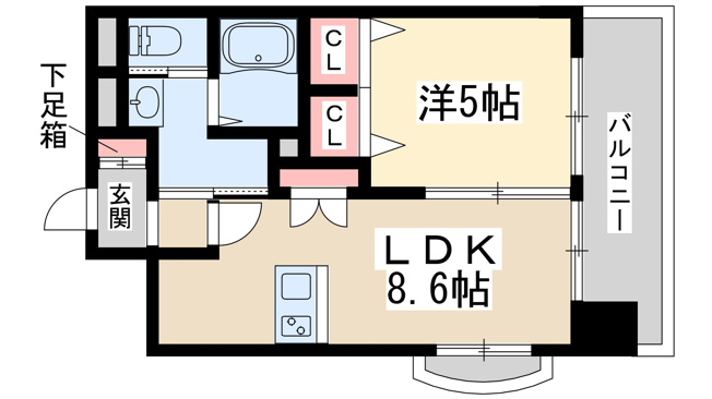 【間取り】 | ラグゼ新大阪1