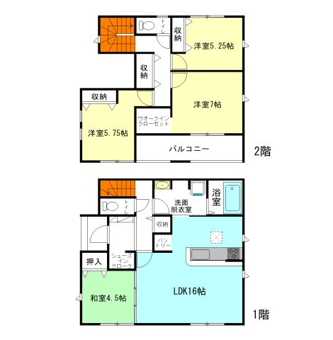 【間取り】 | グラファーレ高崎市上並榎町ー① | 玄関には嬉しいシューズインクローク完備！
水回りを最短距離で結んだラクラク家事同線！
