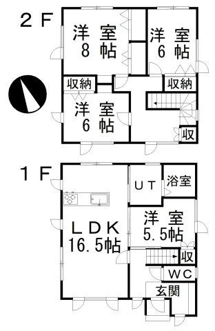 【間取り】 | 緑ヶ岡5丁目53-207売家