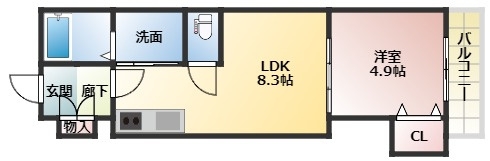 クレアール大久保の間取り