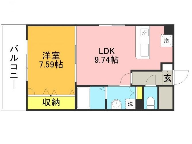 アース・フレンドリー室見駅前の間取り