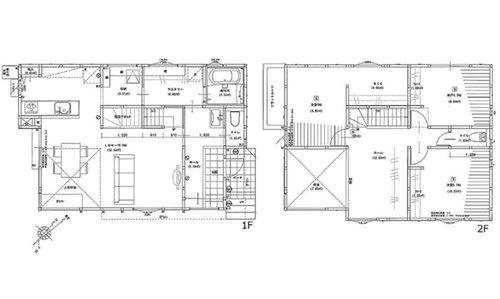 佐伯区屋代3丁目の間取り|3690万円、3SLDK、土地面積118.67m2、建物面積111.37m2、車2台駐車可能