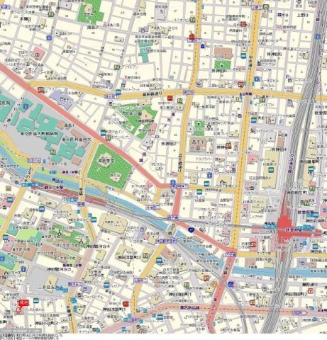 ラフィネお茶の水の地図