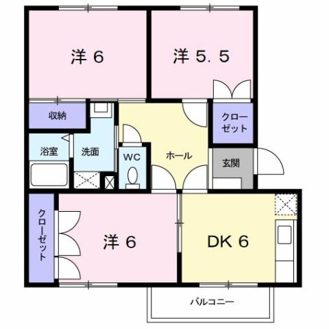 【間取り】 | ニューエルディム上吉田