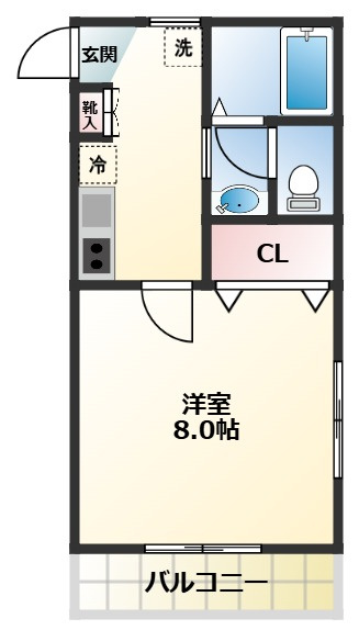 ハウス池亀２号館の間取り