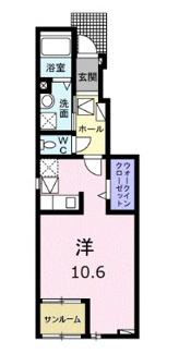 【間取り】 | プラシードＵⅡ | 間取りです。