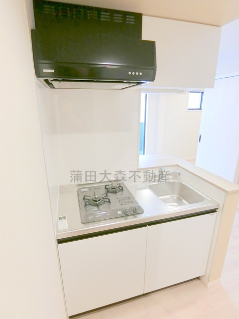ブルージュ大田六郷のキッチン|2口ガスカウンター式システムキッチン