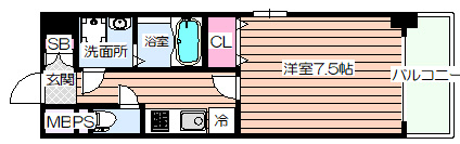 【間取り】 | エスリード江坂垂水町