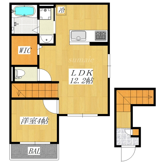 Grand Louvreの間取り|ウォークインクローゼットのあるお部屋です☆