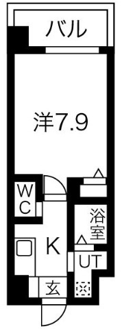 リヴィアス難波ルノンの間取り