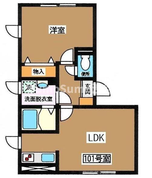 ＦＬＡＸ鷹番の間取り
