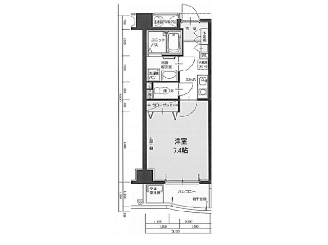 神戸アスタカレッジハイツの間取り