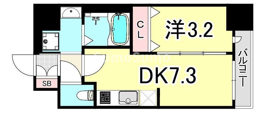 プレサンス塚本ミッドネクストの間取り