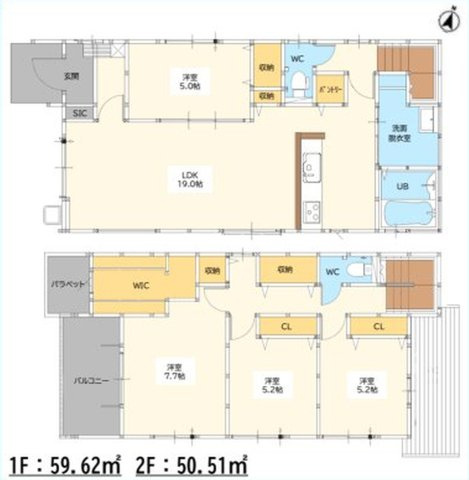 佐賀市本庄町大字本庄9期2区画 1号棟の間取り