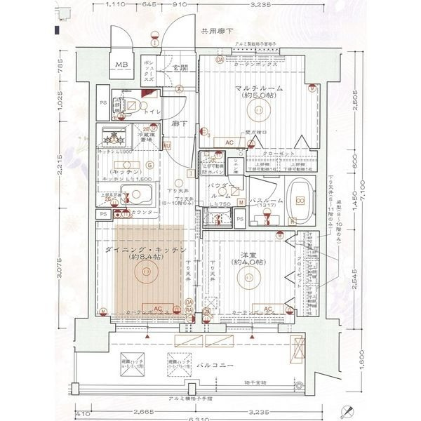 エステムプラザ京都河原町通Ⅱレジデンシャルの間取り