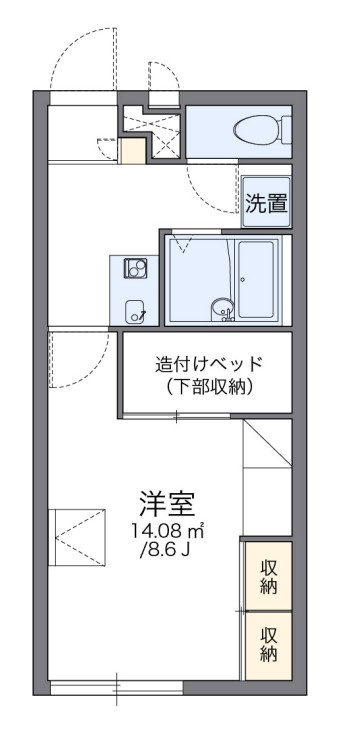レオパレスエントピアホープの間取り