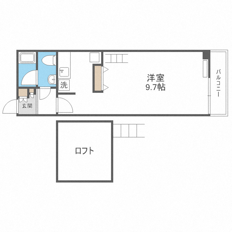 グランドライフ北之坊の間取り