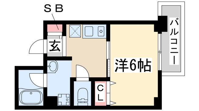 【間取り】 | ウィルドゥ新大阪エス1