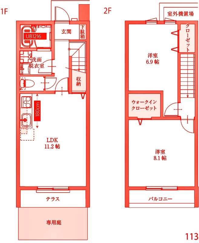 茅ヶ崎市東海岸北４丁目のアパートの間取り|収納多数で便利な間取