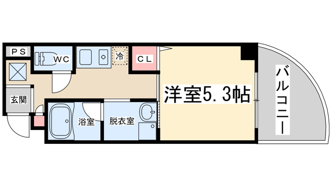 【間取り】 | ウィルドゥ新大阪エス1