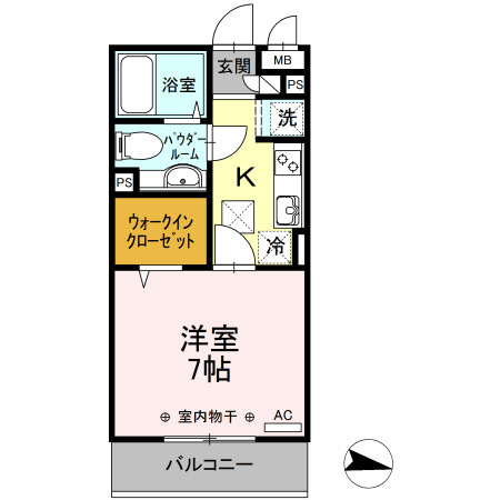 VerduraⅠ/Ⅱ Ⅰの間取り