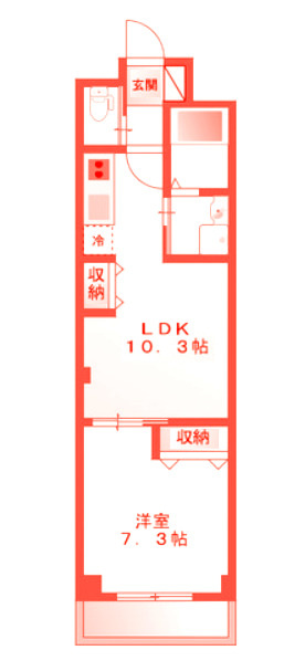 藤沢市辻堂神台２丁目の賃貸マンションの間取り