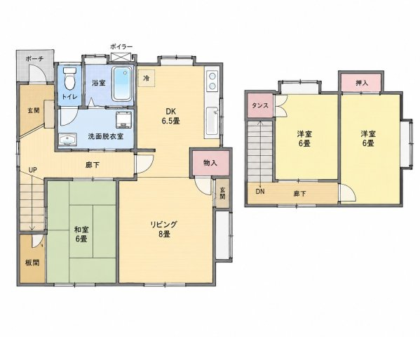 Re Life Home矢吹町舘沢の間取り