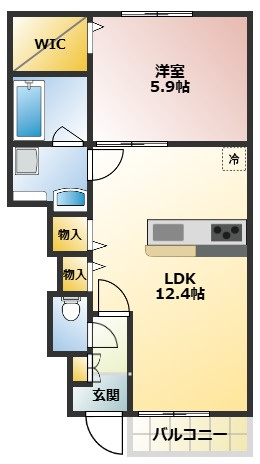 【間取り】 | １ＬＤＫの間取りです！