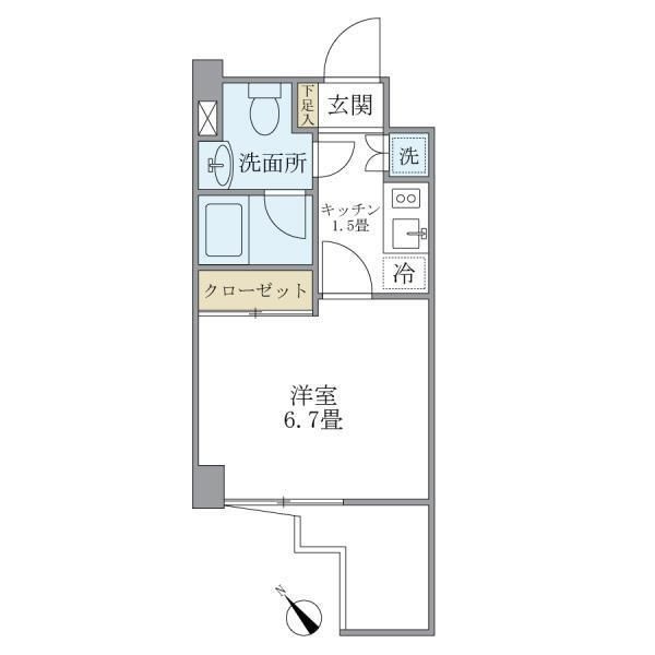 KDXレジデンス門前仲町の間取り