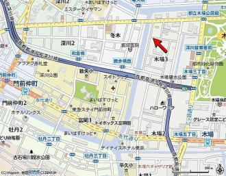 KDXレジデンス門前仲町の地図