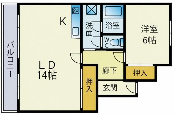 広尾セントラルハイツの間取り|間取りです。