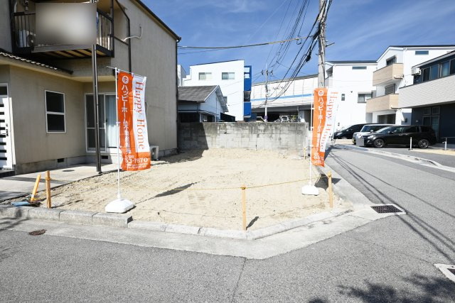 尼崎市南武庫之荘10丁目新築一戸建て│3SDLK+駐車1台可の前面道路含む現地写真