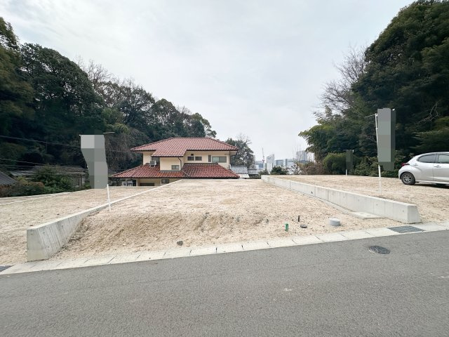 【建築条件無し】東区山根町　土地の外観|3号地外観☆土地 112.31㎡(33.97坪)、間口約7.87m（話掛あり）