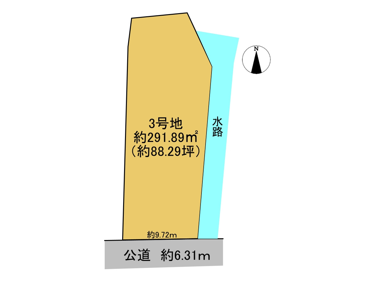 売土地　大垣市三津屋町3丁目　全3区画分譲
