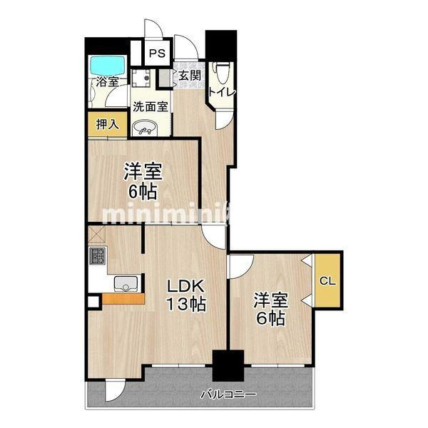 旧:住之江フタバビルの間取り
