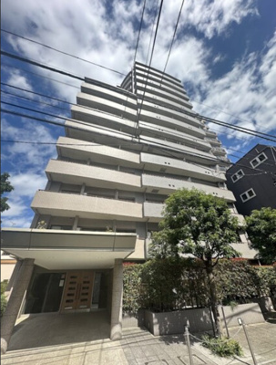 【外観】 | ザ・パームス東中野エアリィタワー | 鉄筋コンクリート造のがっちりとした建物。