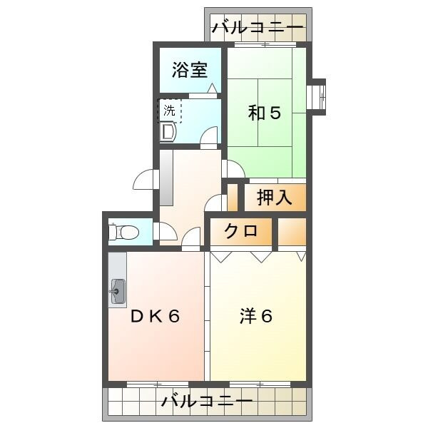 リヴェール保呂の間取り