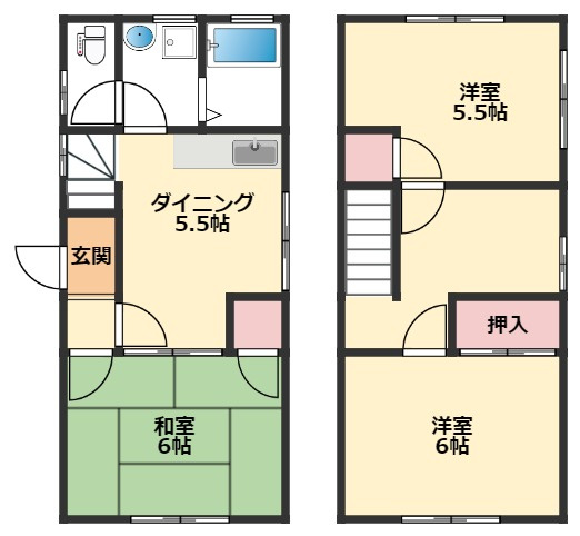 エステートピア木村の間取り