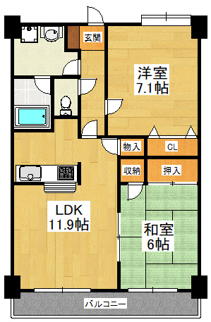 アウラ１０の間取り