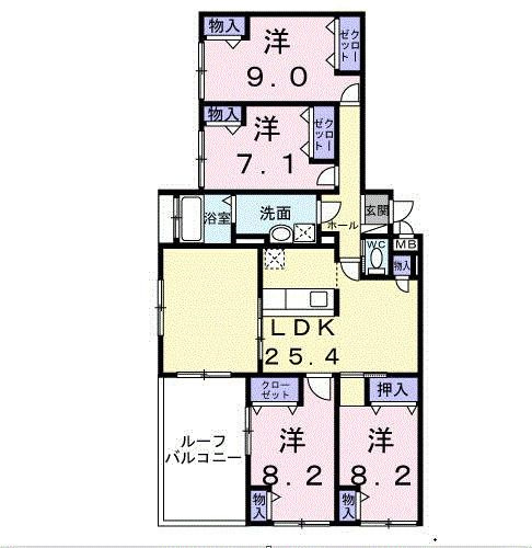 アドラブールの間取り