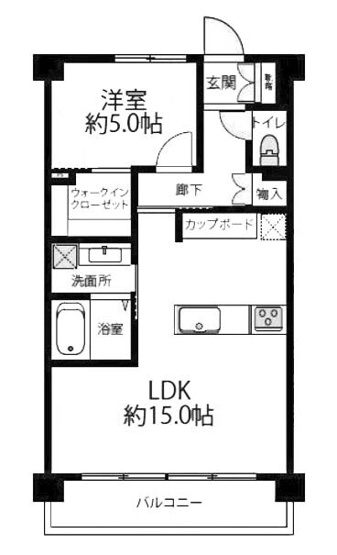 【間取り】 | モラーダ墨染 | 専有面積49.4㎡