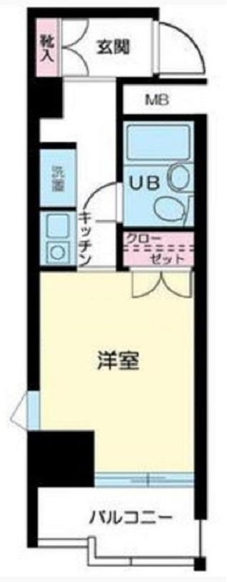 スカイコート大森第4の間取り|南東向きバルコニー角部屋2面採光
